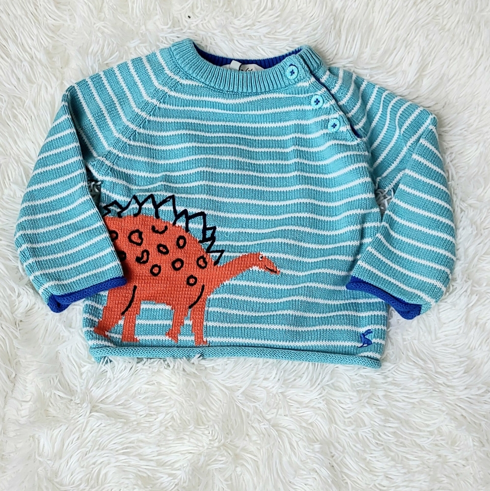 NWOT Joules Infant Dinosaur Sweater